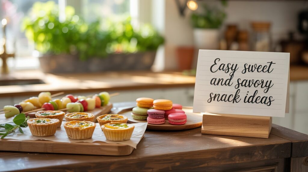 Easy Sweet and Savory Snack Ideas