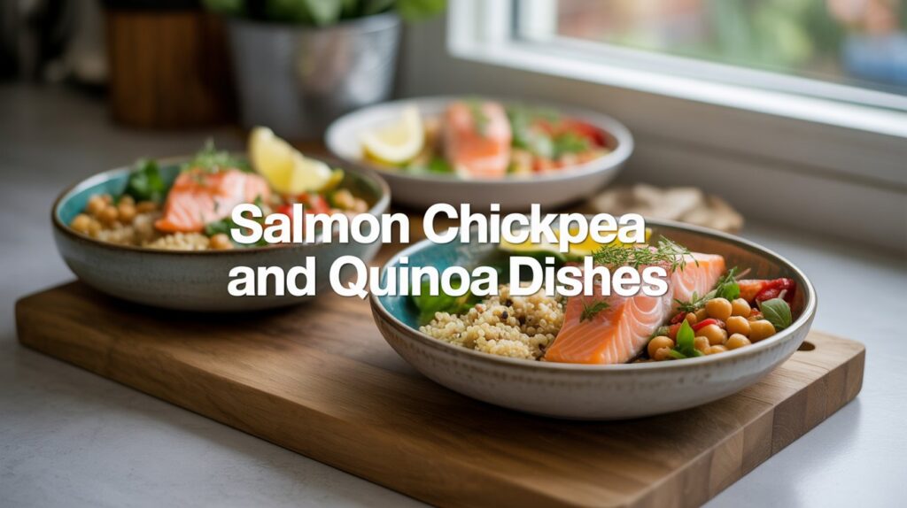 Lunch Inspiration Salmon Chickpea and Quinoa Dishes