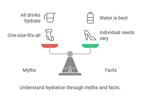 Understand hydration through myths and facts