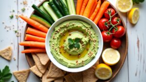 5 Healthy Avocado Hummus A Veggie Snack Recipe